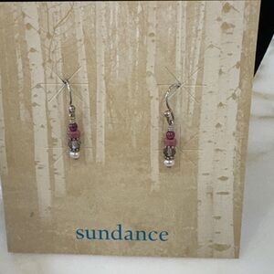 Sundance Catalog Smoky Quartz & Garnet Sterling Silver Earrings—BEAUTIFUL! New!